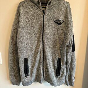 Minnesota Wild Zip-up Hoodie Heavyweight- Large